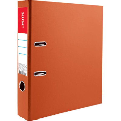 Папка файл A4&nbsp;&nbsp;50мм deVENTE двустороний PVC разобранная оранжевая
