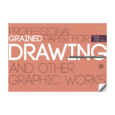 Бумага для графики/рисунка A4&nbsp;&nbsp;297х210мм BrunoVisconti® Professional 160г целлюлоза 100% кремовая 10л в папке