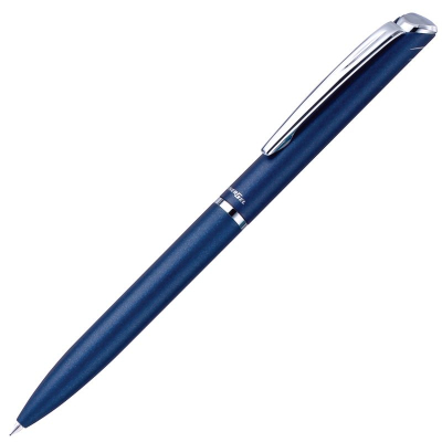 Ручка гелевая Pentel EnerGel 0.7мм металлический синий корпус черные чернила
