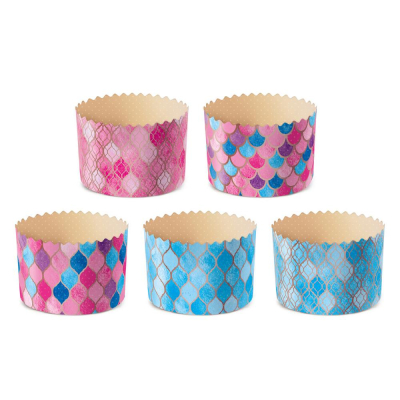 Форма бумажная для кулича Деко-Про&nbsp;&nbsp;90х90мм 'Витражи' ассорти