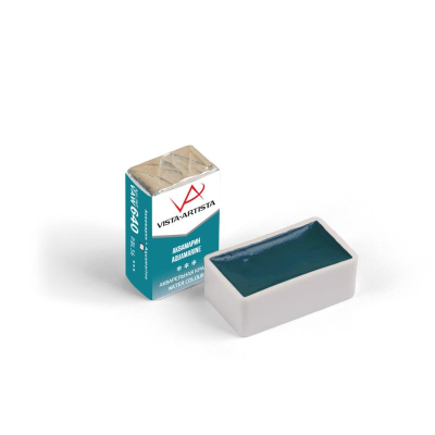 Краска акварельная Vista-Artista аквамарин  2.5мл в кювете