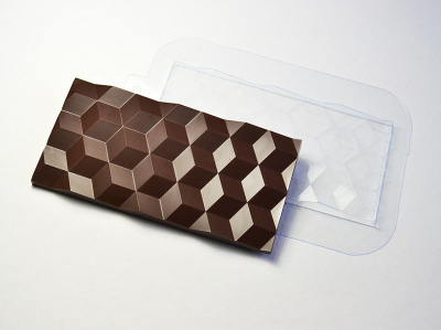 Форма для шоколада пластиковая Мир Форм Плитка Кубики 170х85х10мм