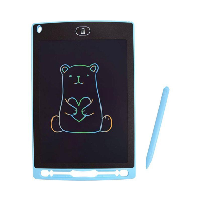 Электронный планшет для рисования deVENTE  8.5" цветной LCD экран со стилусом голубой