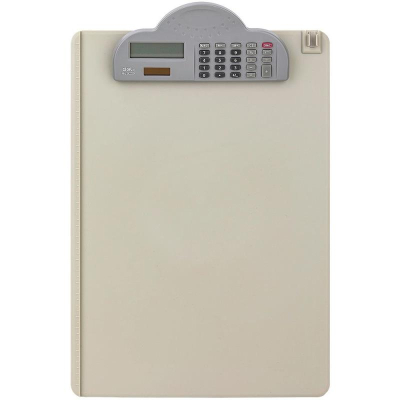 Клипборд&nbsp;&nbsp;A4 Deli&nbsp;&nbsp;с калькулятором полипропилен серый