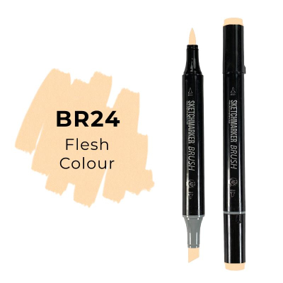 Маркер художественный спиртовой Sketchmarker Brush бежевый светлый двусторонний