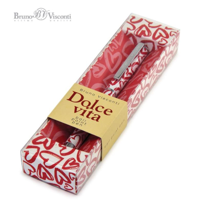 Ручка шариковая BrunoVisconti® 'Dolce Vita' 0.7мм металлический корпус 'Сердечки Красные' синие чернила