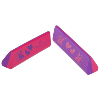 Ластик виниловый для карандаша Faber-Castell 'Unicorn' 62х22х12мм розово-сиреневый