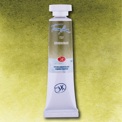 Краска акварельная Белые Ночи оливковая 10мл