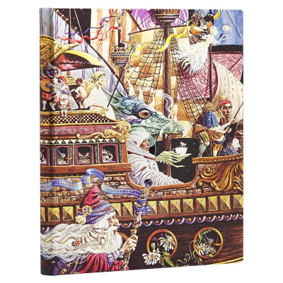 Записная книжка A4-  72л линейка Paperblanks Maiden Voyage Ultra на резиновой застежке