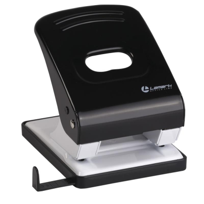 Дырокол  40л Lamark 'Metallic' металлический черный