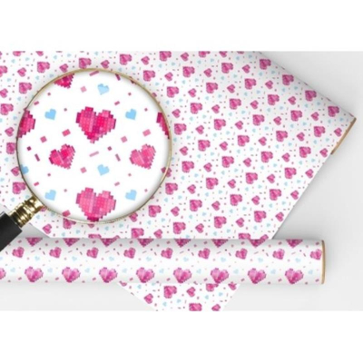 Бумага упаковочная  67.4х97.4см 'Лего. Сердца'