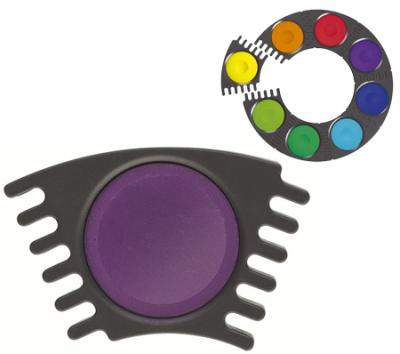 Краска акварельная Faber-Castell Connector d30мм в соединяющейся кювете фиолетовая