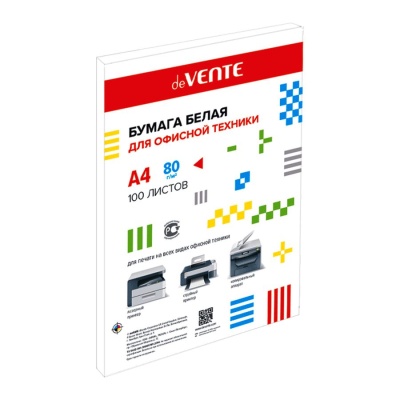 Бумага для офисной техники A4 класс-B deVENTE 80г/100л белизна-153%