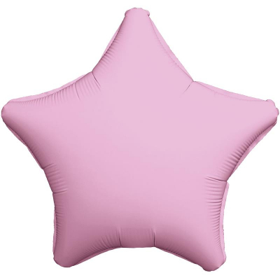 Шар воздушный фольгированный Звезда розовый фламинго Agura 48см