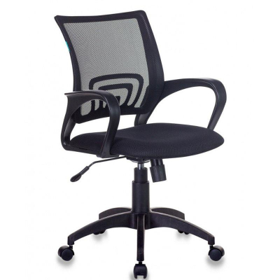 Кресло офисное Бюрократ  695N сетчатая спинка ткань черное