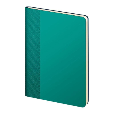 Ежедневник A5 Lamark 'Velvet Premium Flex' 256стр тонированный блок гибкая обложка искусственная кожа мятный