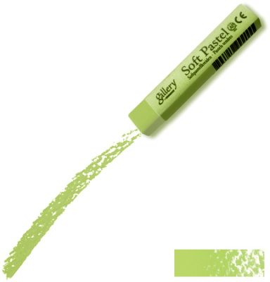 Мелок пастельный мягкий Mungyo Gallery Soft 10х66мм зеленый перманентный в бумажной манжетке