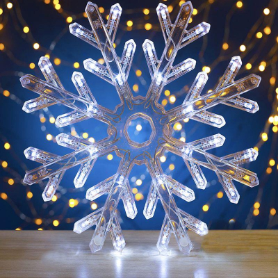 Фигура светодиодная Снежинка d-30см 40 белых LED огней 220V