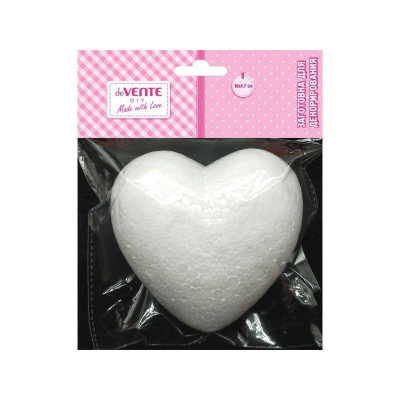 Заготовка для декорирования из пенопласта deVENTE 'Сердце' 10х10х5см