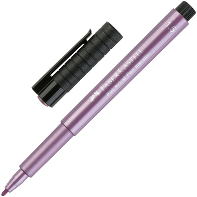 Ручка капиллярная художественная Faber-Castell Pitt Artist Pen Metallic d-1.5мм рубиновая