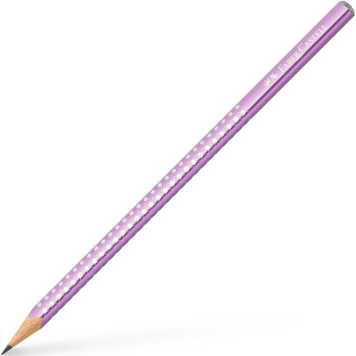 Карандаш Faber-Castell 'Sparkle' B=2 трехгранный антискользящий фиолетовый корпус