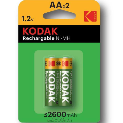 Аккумулятор Kodak 1.2V AA/HR6&nbsp;&nbsp;2600mAh NiMH&nbsp;&nbsp;2шт предзаряженный в блистере