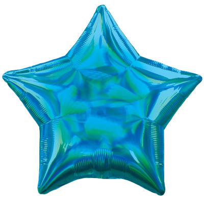 Шар воздушный фольгированный Звезда перламутр синяя Anagram 48см