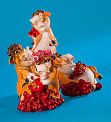 Фигурка&nbsp;&nbsp;7см Бык романтик полистоун