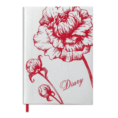 Ежедневник A6+ Escalada 320стр интегральная обложка искусственная кожа Наппа серебрянный