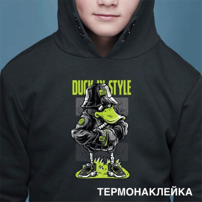 Термонаклейка для декорирования текстильных изделий deVENTE 10.4х17см 'Cool Duck'