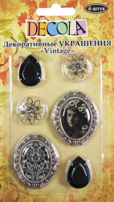 Украшение декоративное Decola Vintage&nbsp;&nbsp;6шт