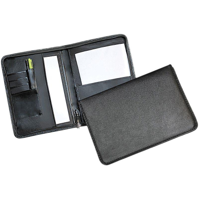 Папка деловая deVENTE 25х35х3см 'York' на молнии искусственная кожа черная