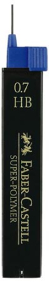 Грифель 0.7мм HB Faber-Castell Super Polymer 12шт