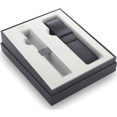 Набор Подарочная коробка с местом для ручки Parker + Чехол для ручки Parker 2020 искусственная кожа