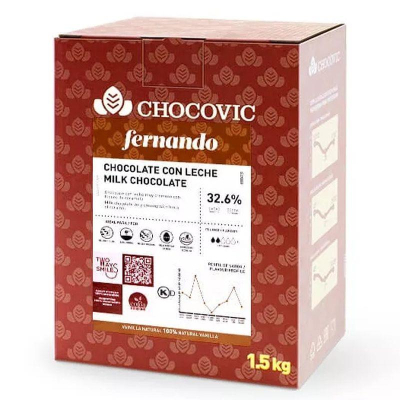 Шоколадная масса молочная Chocovic 'Fernando' 32.6% 5кг
