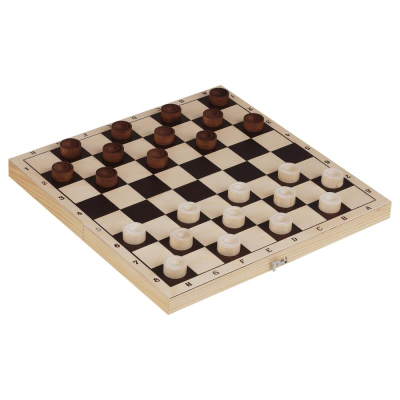 Игра настольная Шашки 29х29см деревянные