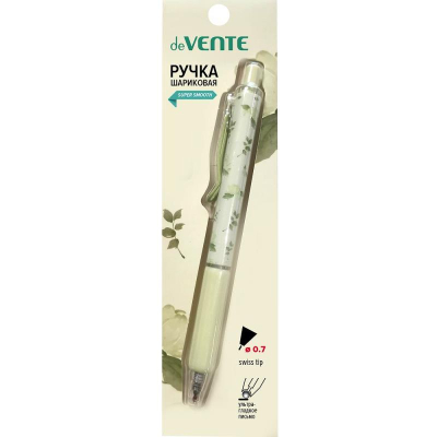 Ручка шариковая автоматическая deVENTE 0.7мм 'Aroma Flowers' ароматизированная 'Жасмин' синяя в блистере