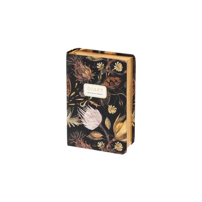Ежедневник A7 BrunoVisconti® 416стр тонированный блок твердая обложка Soft Touch 'Flora' Ночные цветы