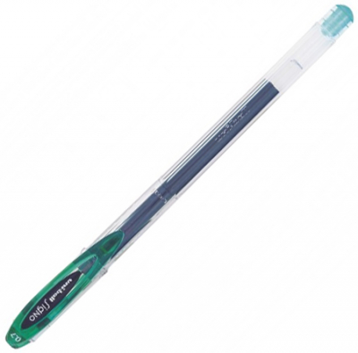Ручка гелевая Uni-Ball 0.7мм Signo зеленая