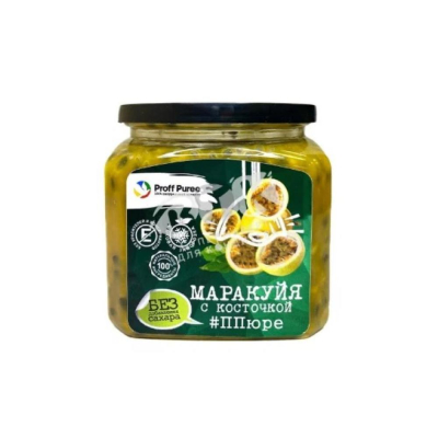 Пюре замороженное Proff Puree 'Маракуйя с косточкой'&nbsp;&nbsp;500г