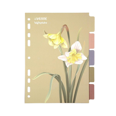 Разделители для тетради на кольцах A5&nbsp;&nbsp;5л deVENTE 'sigNATURE' картон