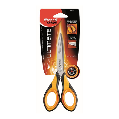Ножницы 17см Maped 'Ultimate' с резиновыми вставками в блистере
