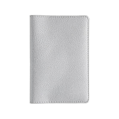 Обложка для паспорта BrunoVisconti® экокожа Серебро