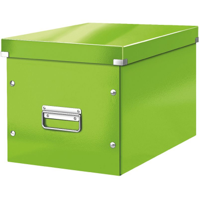 Короб архивный ламинированный картон Leitz Click-n-Store 32х36х31см сборный WOW зеленый NEW