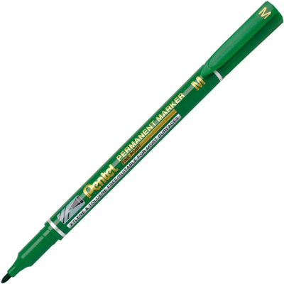 Маркер перманентный Pentel круглый  1.0мм 'Medium Point' зеленый