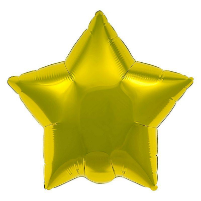 Шар воздушный фольгированный Звезда золото Agura 48см