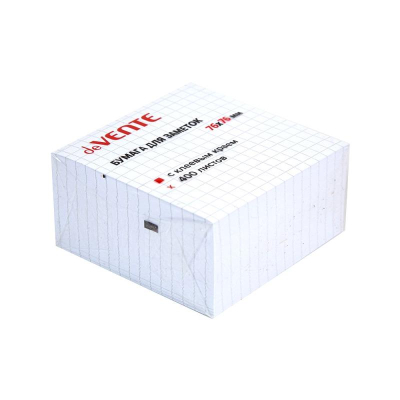 Липкий блок в клетку  76х 76мм deVENTE 400л белый