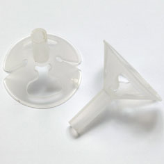 Зажим для шаров пластиковый белый