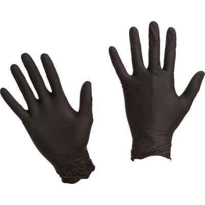 Перчатки одноразовые Paclan нитриловые неопудренные размер  8 (М) черные