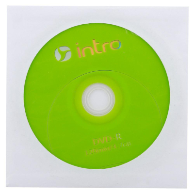 Диск DVD-R 4.7Gb 16X Intro +конверт